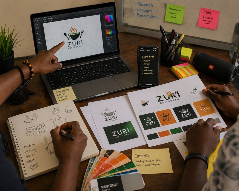 Zuri Restaurant branding project